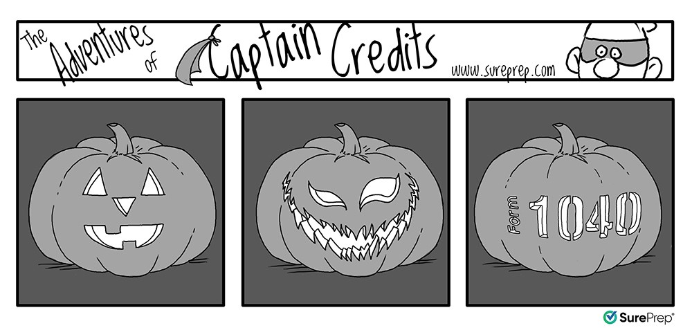 Captain Credits: the scariest pumpkin