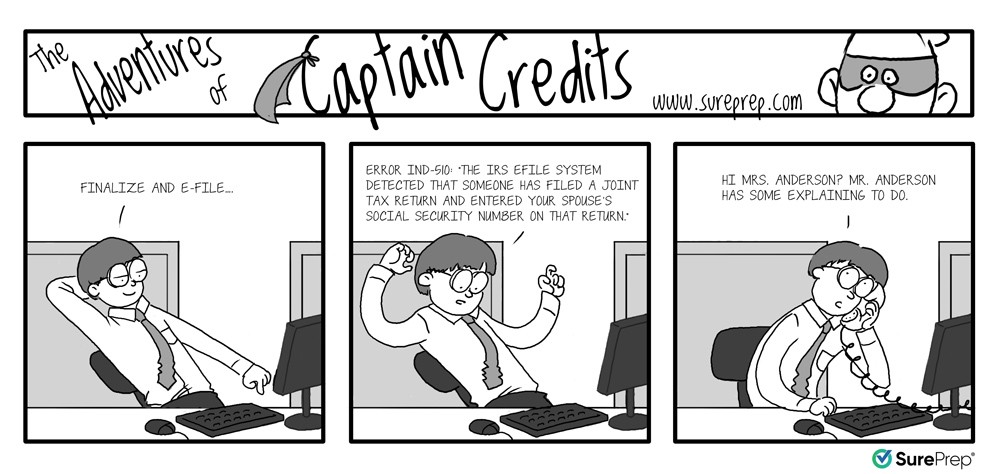 Captain Credits: Error - Joint Return