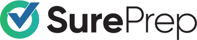 SurePrep's primary logo and wordmark